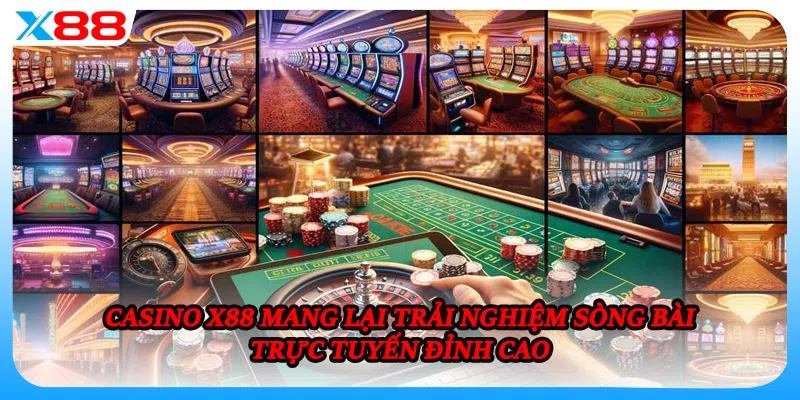 Casino X88 mang lại trải nghiệm sòng bài trực tuyến đỉnh cao