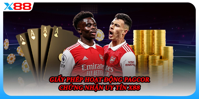 Giấy phép hoạt động PAGCOR chứng nhận uy tín X88