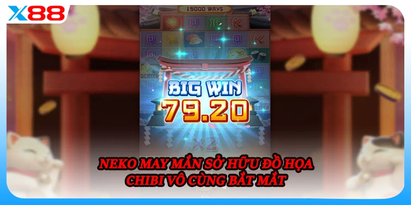 Neko May Mắn sở hữu đồ họa chibi vô cùng bắt mắt